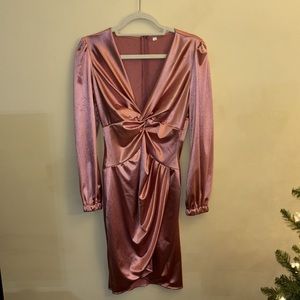 Pink Satin Dress